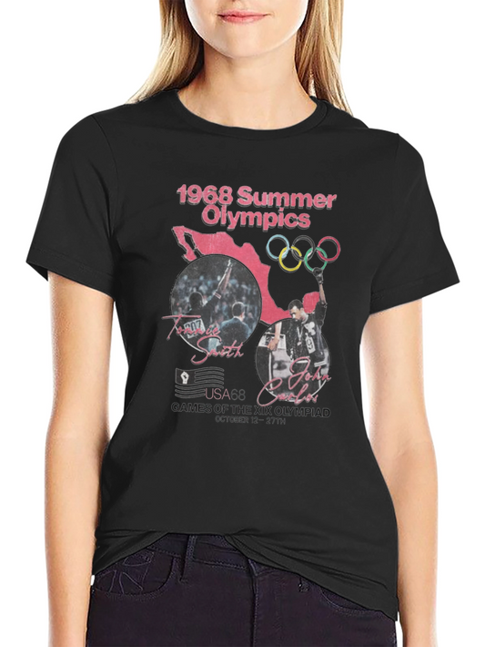 1968 Summer Olympics Black T-Shirt