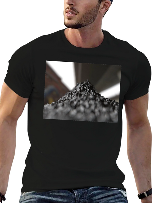 Abstract Mountain Black T-Shirt