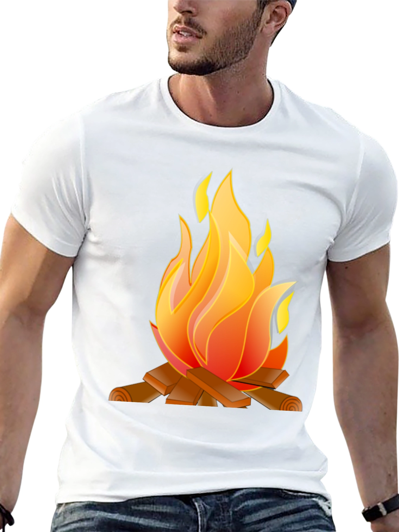 Campfire Graphic Tee - Cozy & Stylish