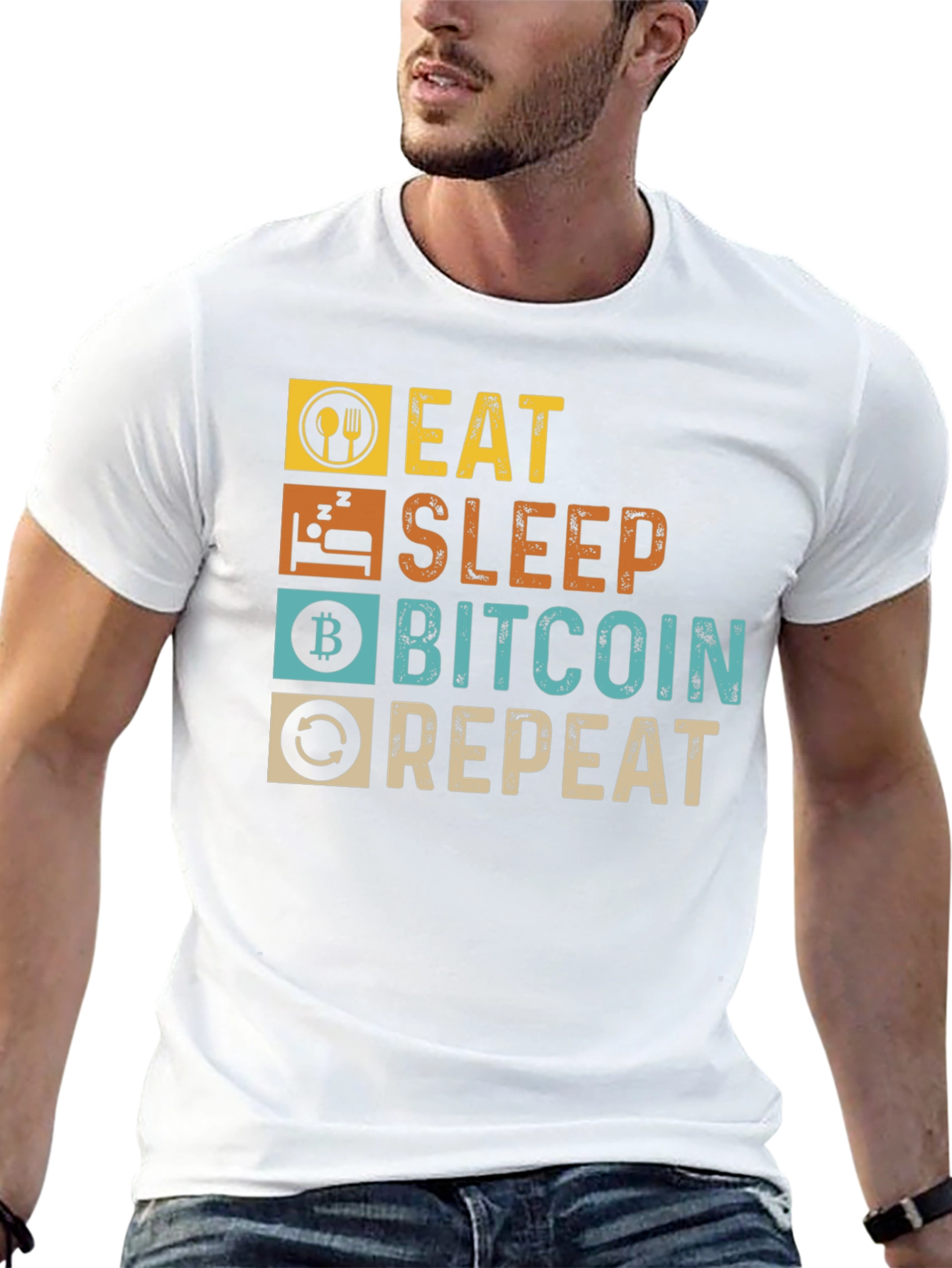 Eat Sleep Bitcoin Repeat T-Shirt