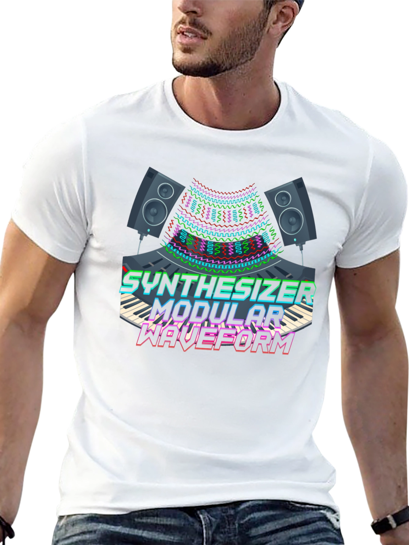 Synthesizer Modular Waveform Graphic Tee