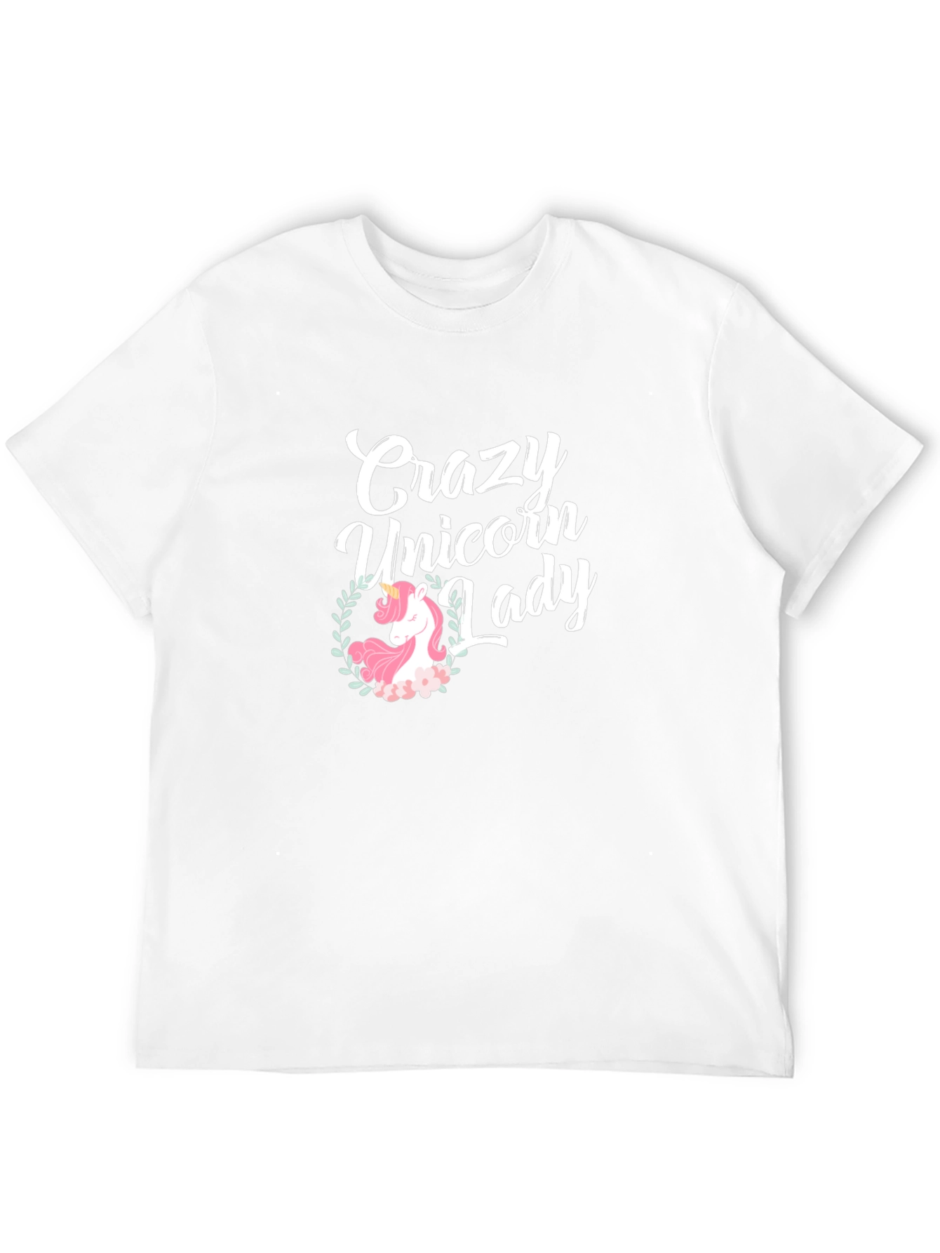 Crazy Unicorn Lady Black T-Shirt