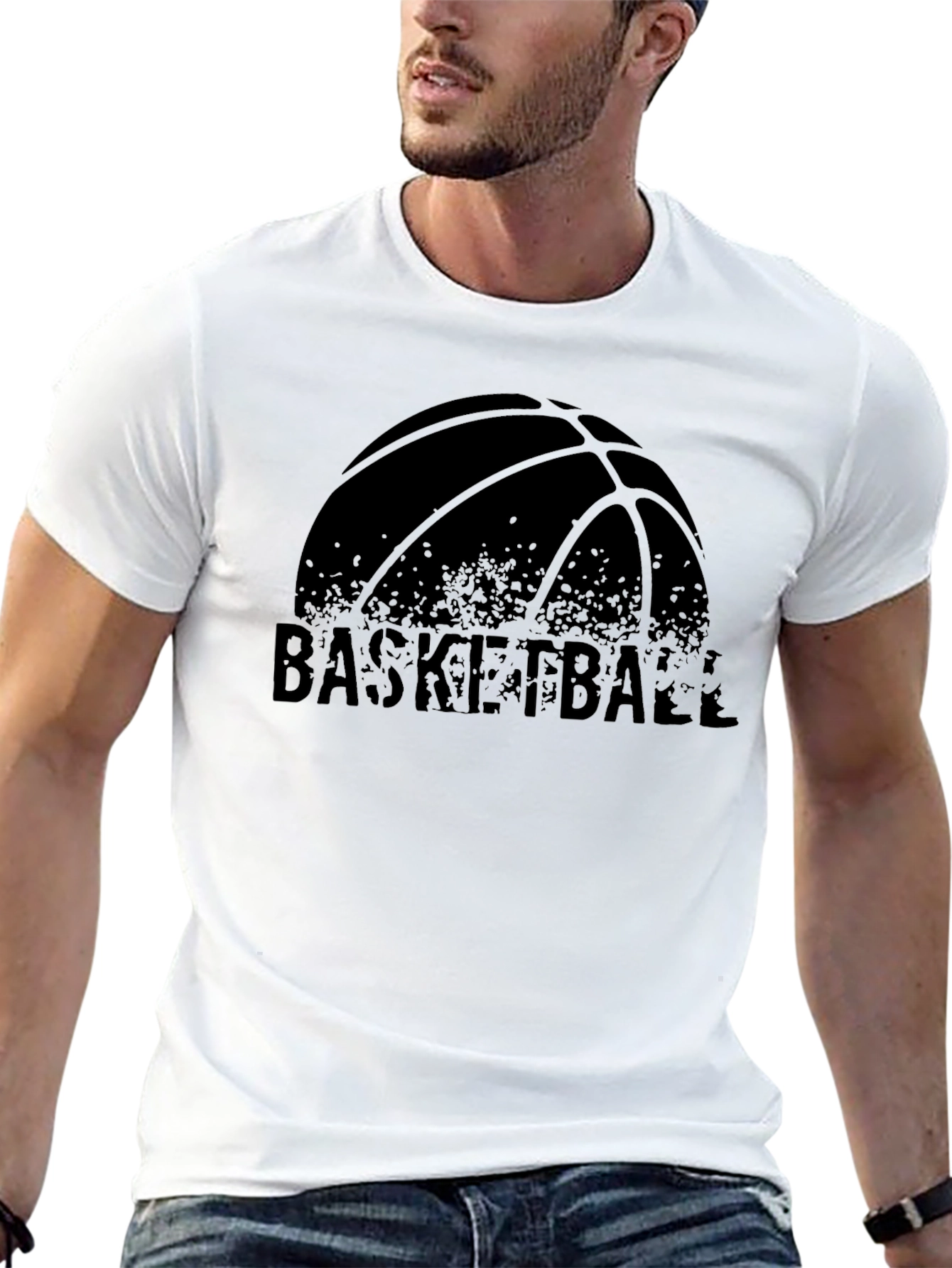 Basketball Graphic Black T-Shirt