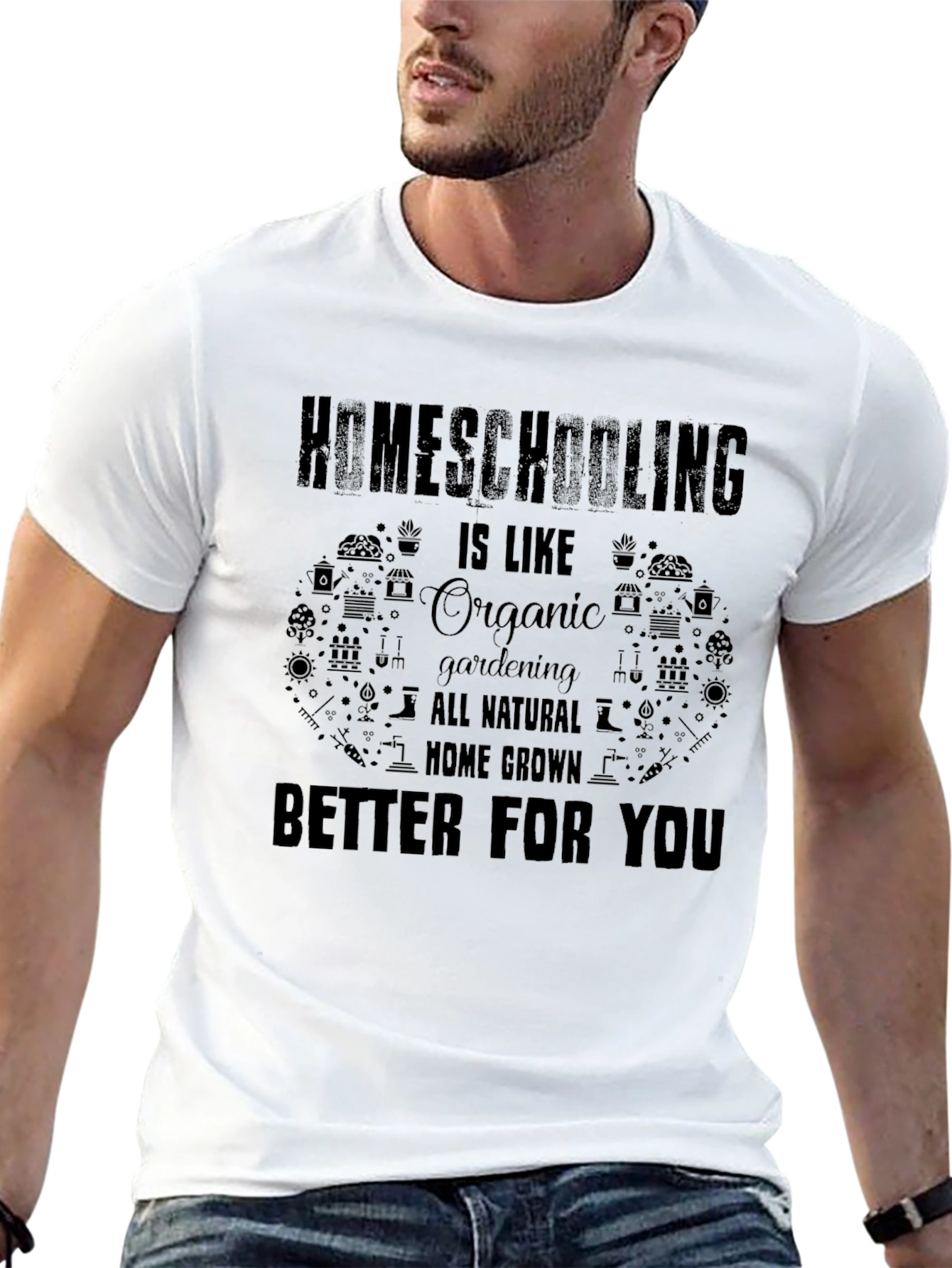 Homeschooling Organic Gardening T-Shirt