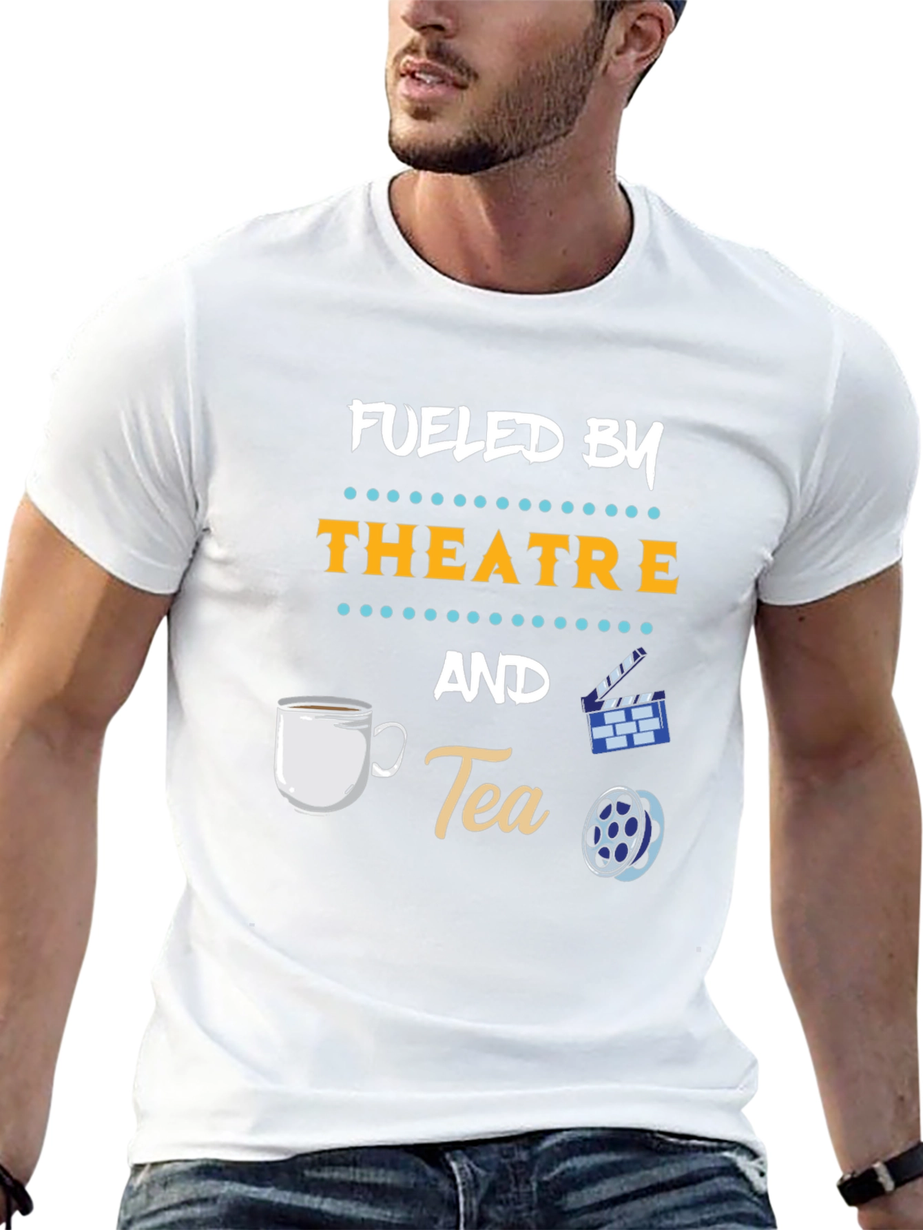 Fueled By Theatre and Tea Graphic T-Shirt
