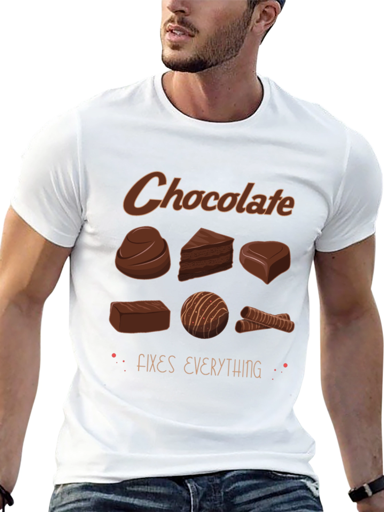 Chocolate Fixes Everything Graphic T-Shirt