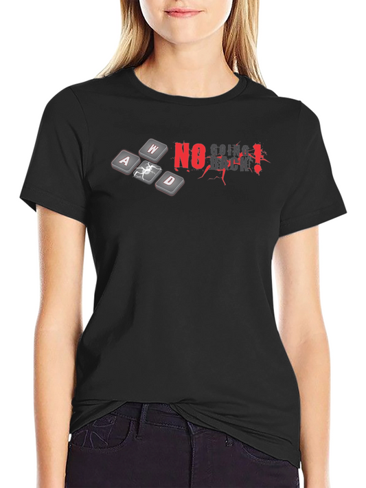 No Going Back Black Gaming T-Shirt