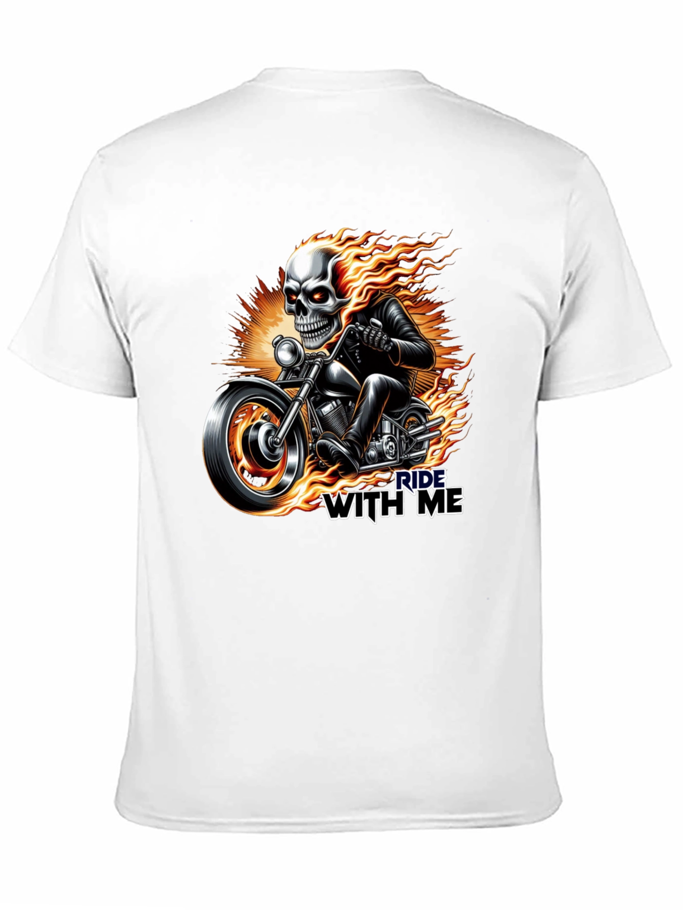 Ride With Me Skull Graphic Tee