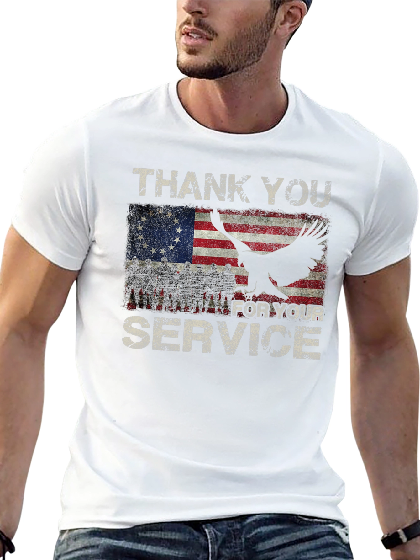 Thank You For Your Service Patriotic T-Shirt