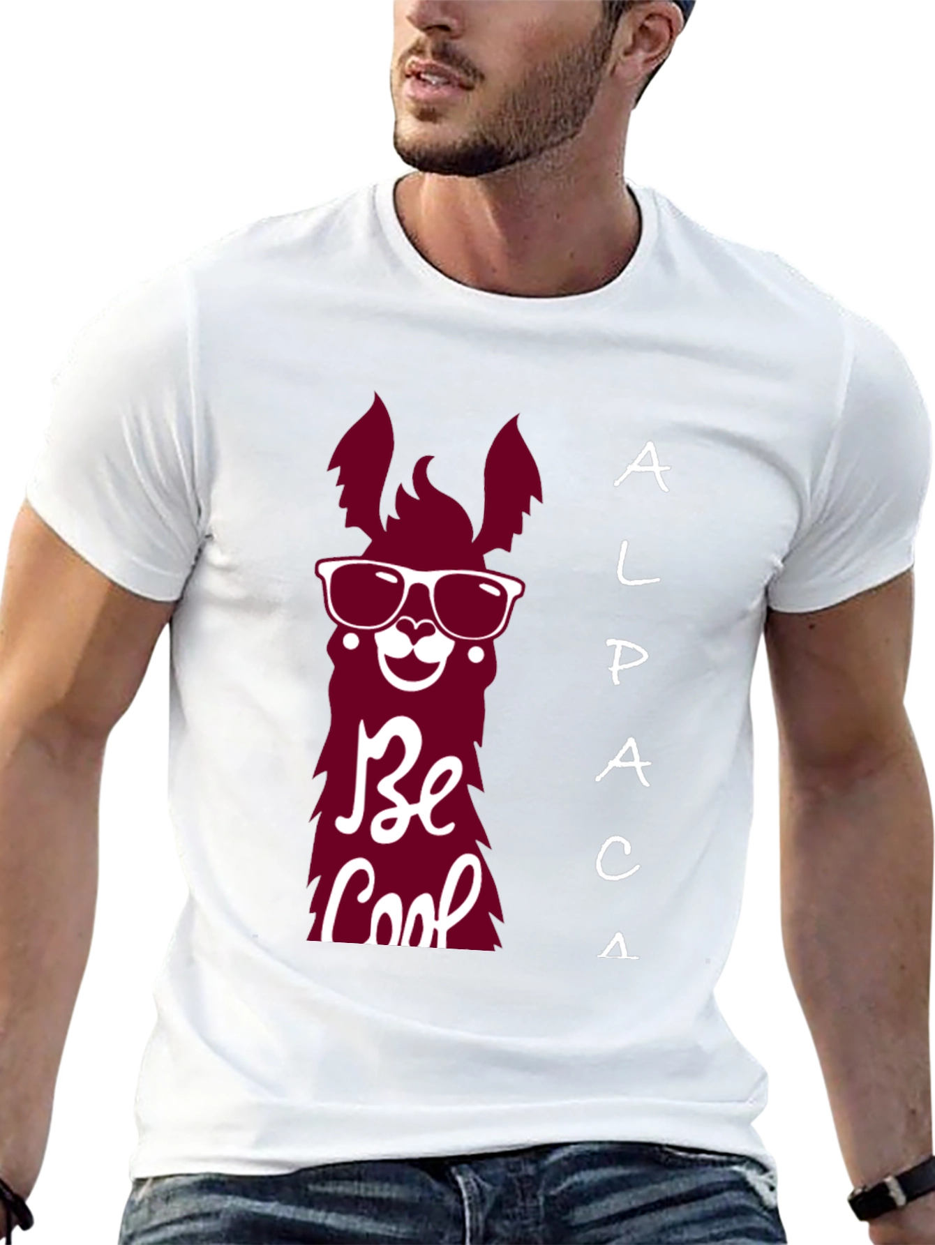 Cool Alpaca T-Shirt - Be Cool Graphic Tee