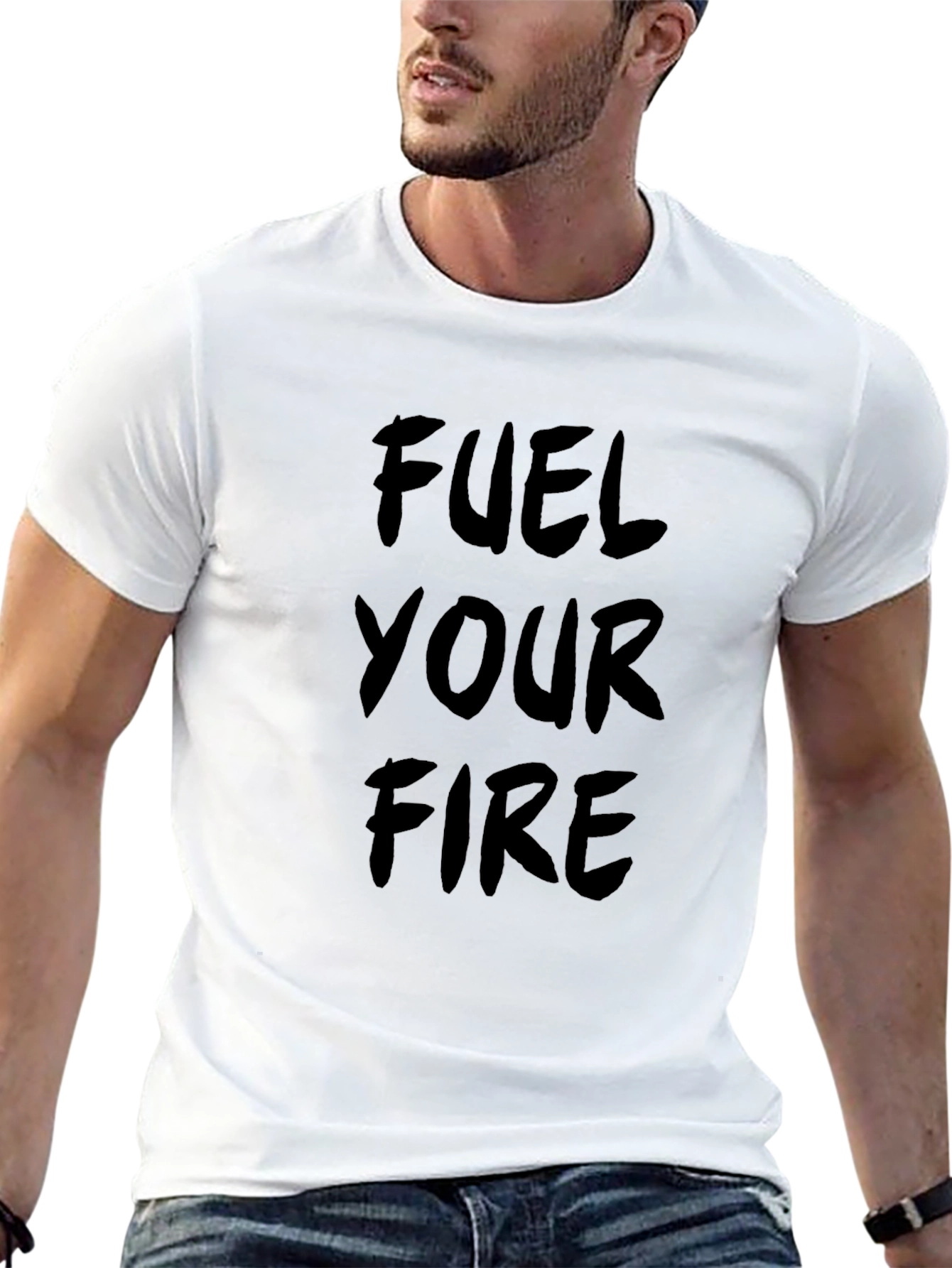Fuel Your Fire Graphic T-Shirt - Black Cotton Tee