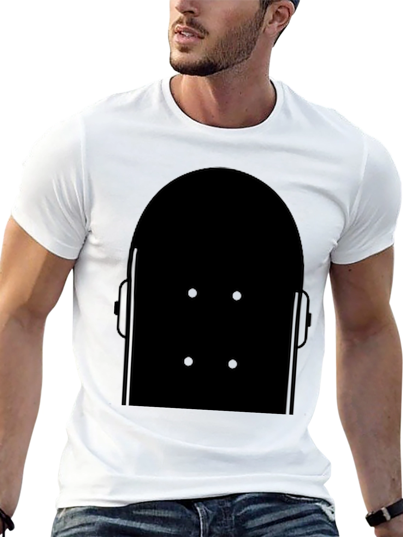 Abstract Black Graphic T-Shirt