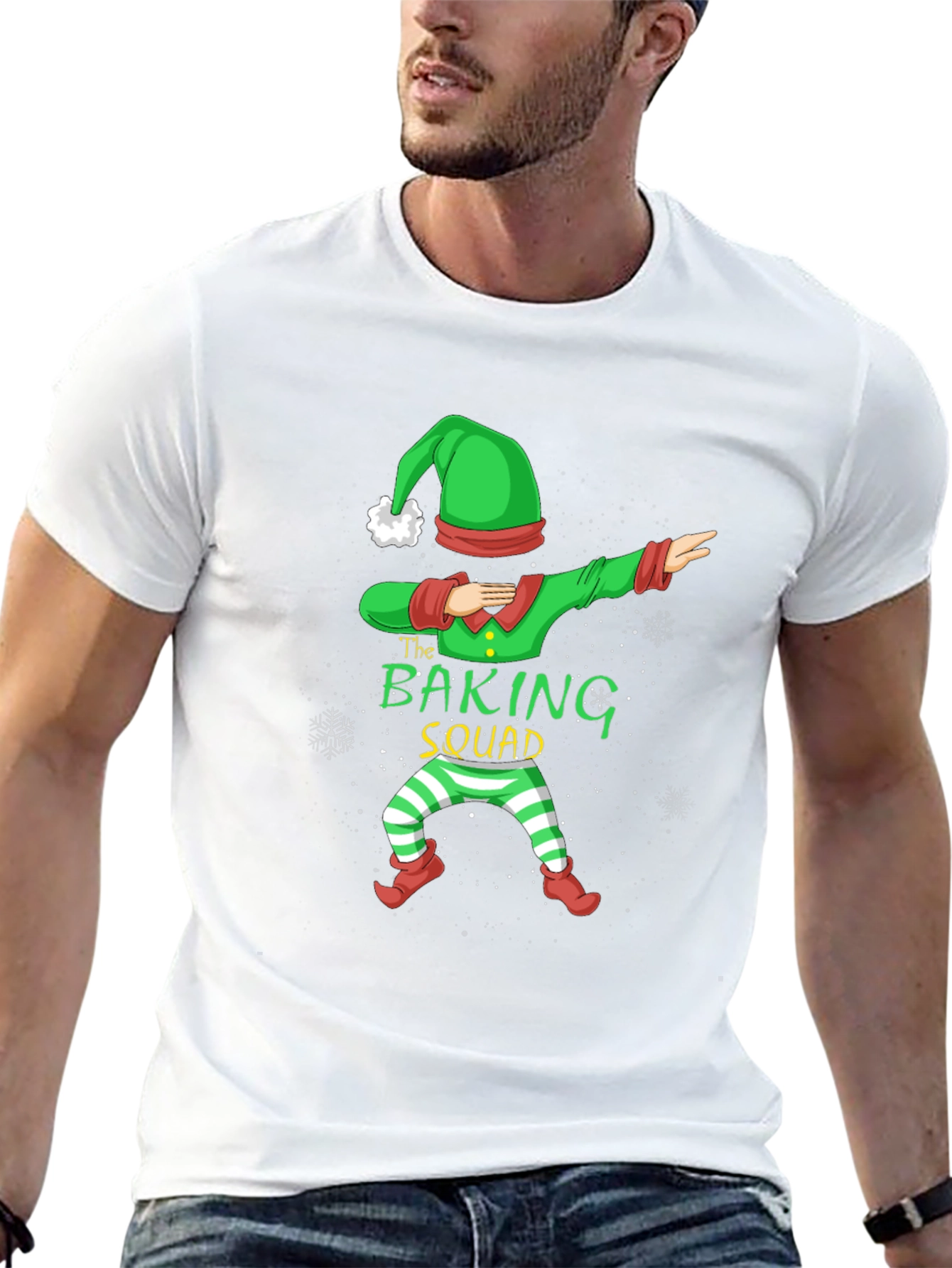 Baking Squad Elf Dab Christmas T-Shirt