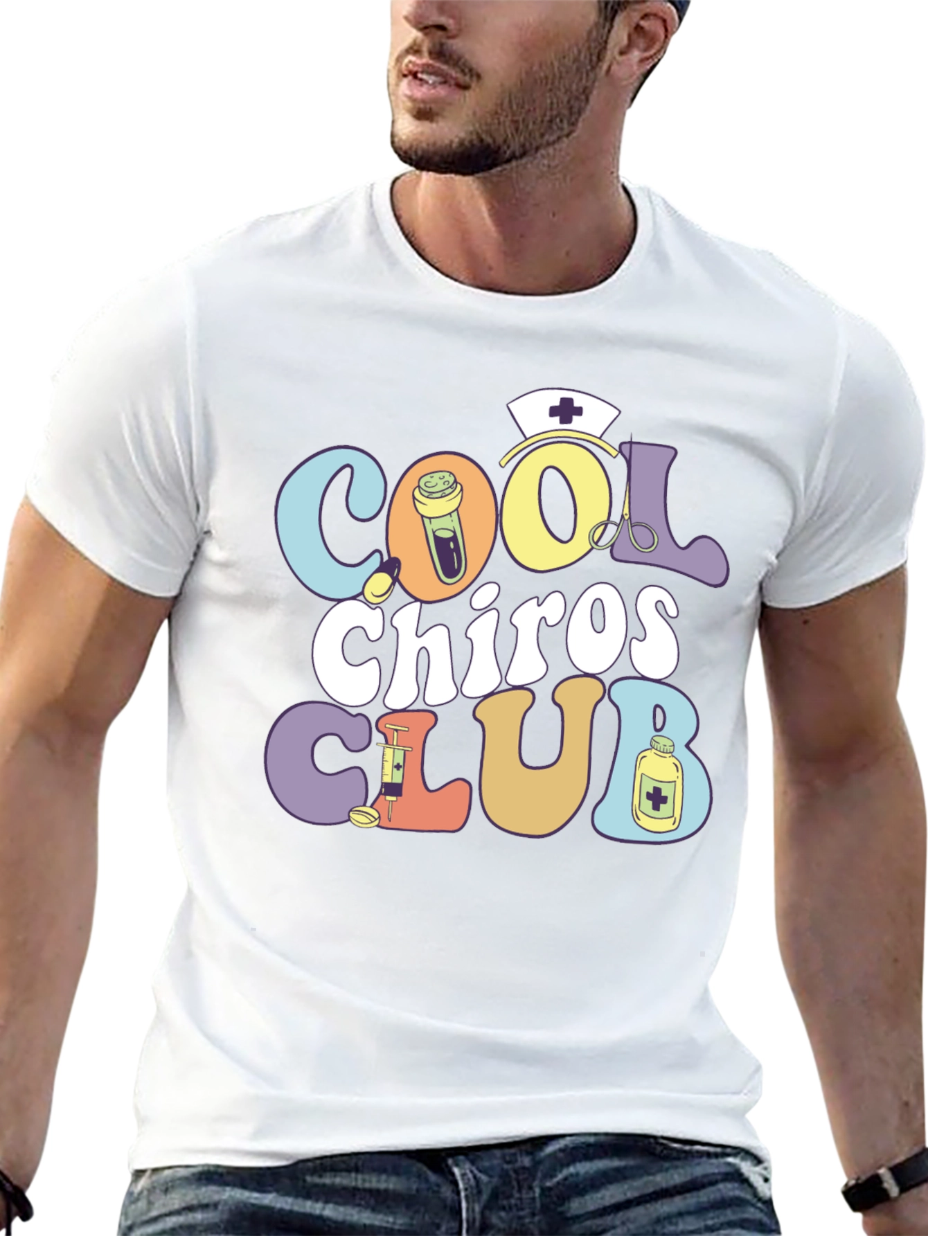 Cool Chiros Club Graphic T-Shirt