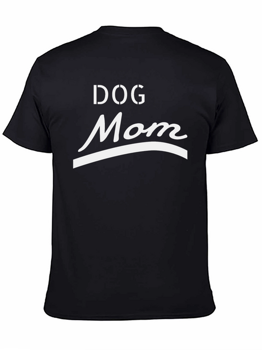 Dog Mom Graphic Tee - Black
