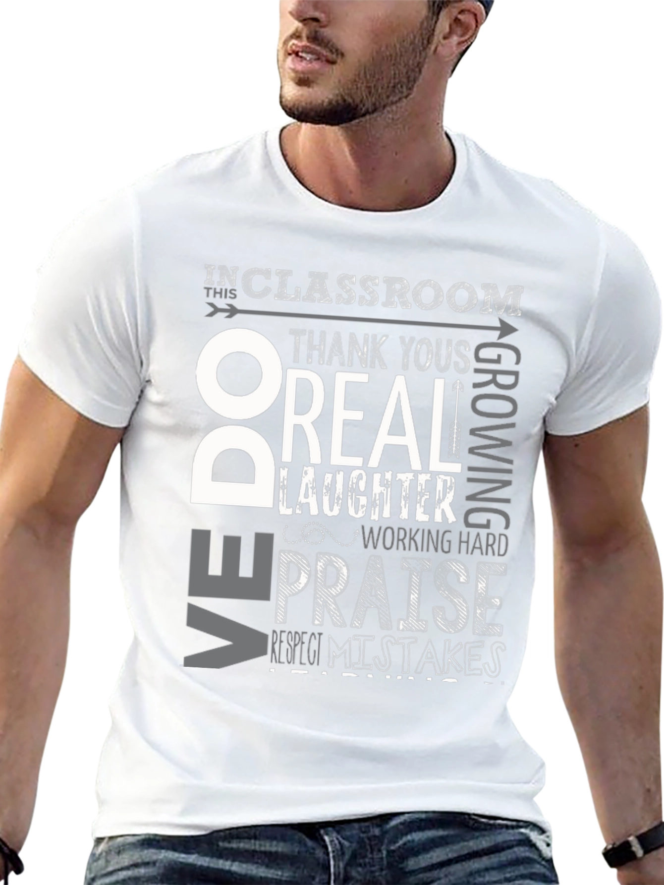 Classroom Rules Graphic Tee - Respect & Growth