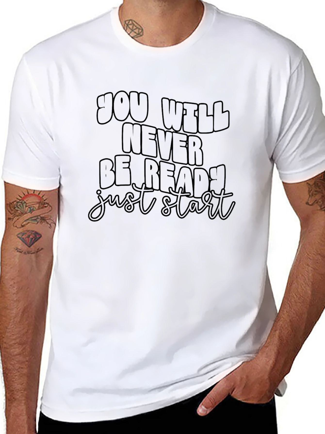 Never Be Ready Start Black T-Shirt
