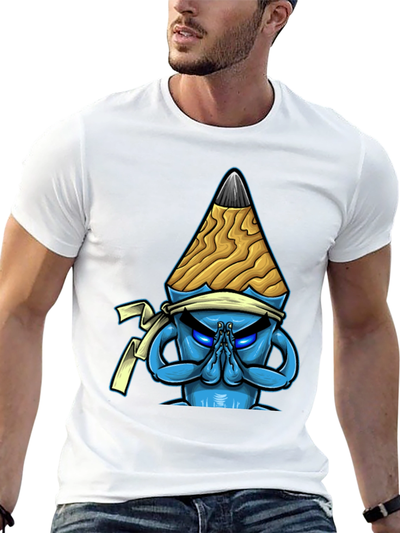 Pencil Ninja Graphic T-Shirt - Black