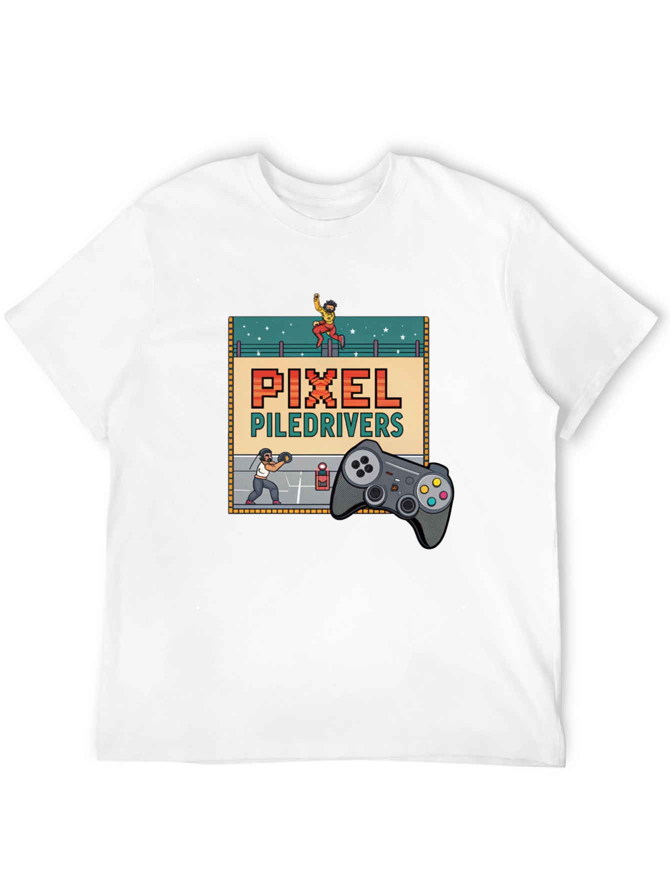 Pixel Piledrivers Gamer T-Shirt