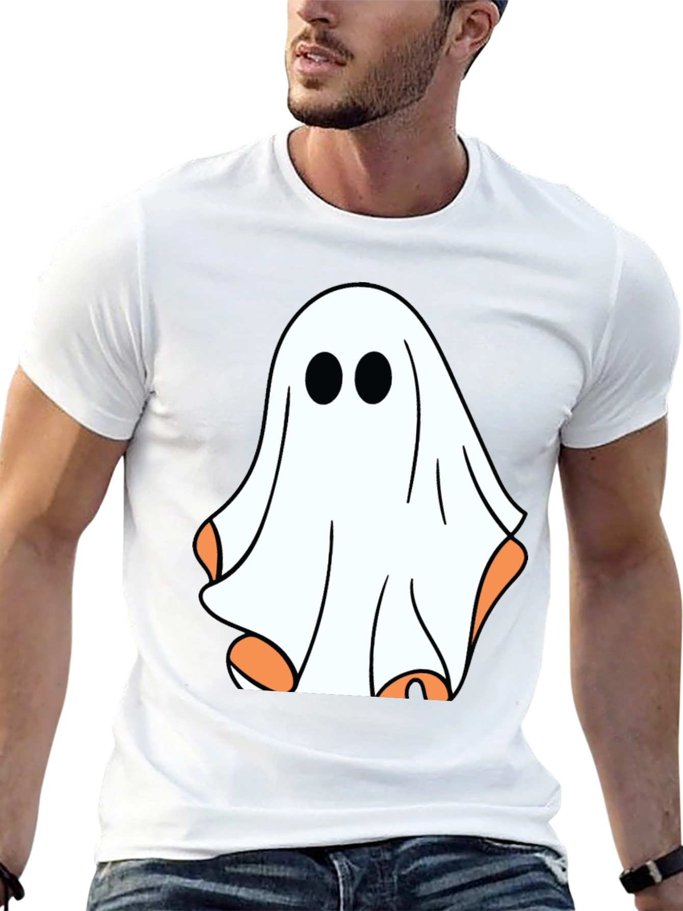 Ghost Graphic T-Shirt - Halloween Spooky Season Tee
