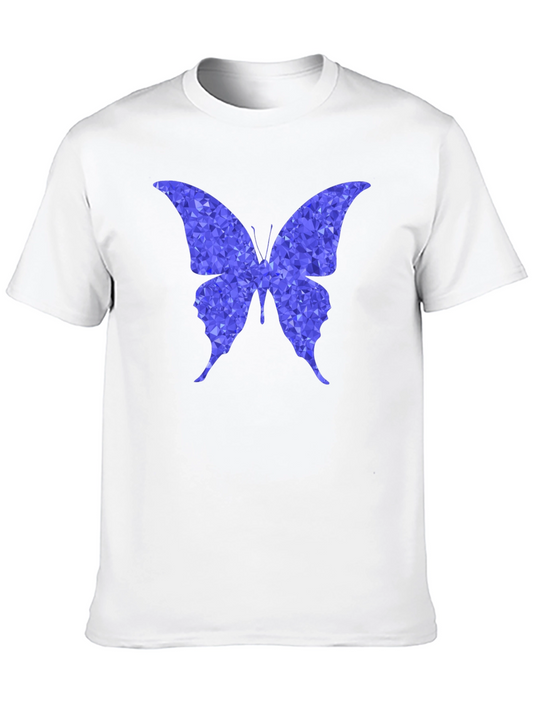 Geometric Butterfly Graphic T-Shirt - Stylish Mens Tee