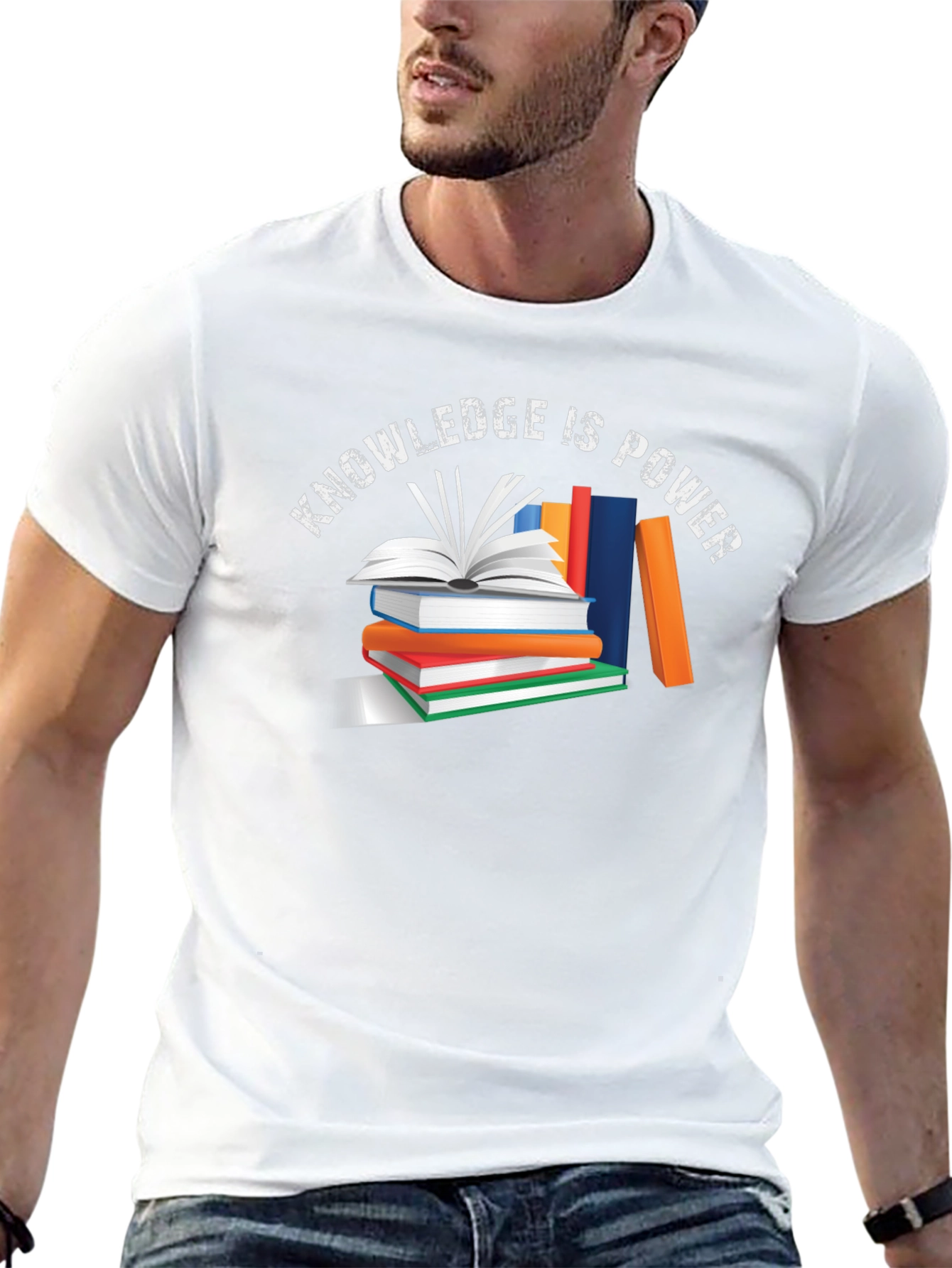 Knowledge is Power Graphic Tee - Black