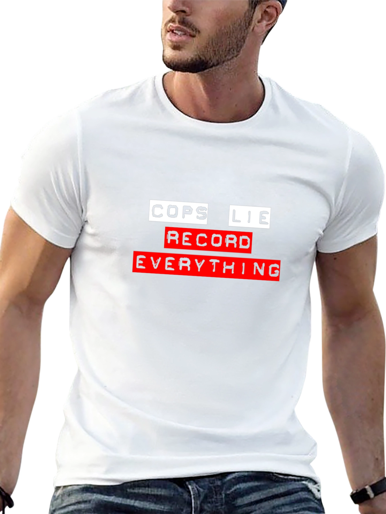 Cops Lie Record Everything Graphic Tee