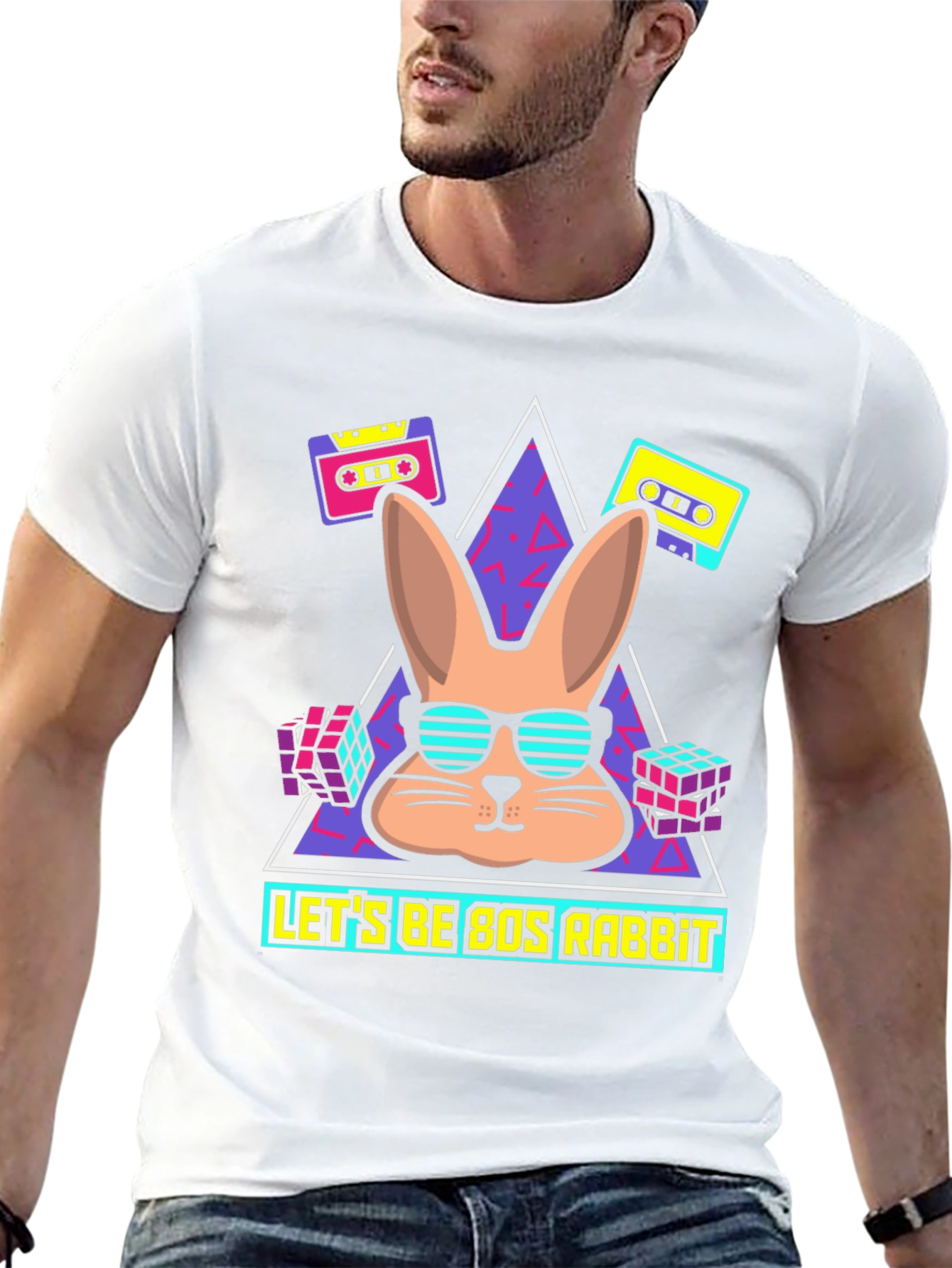 80s Rabbit Graphic Tee