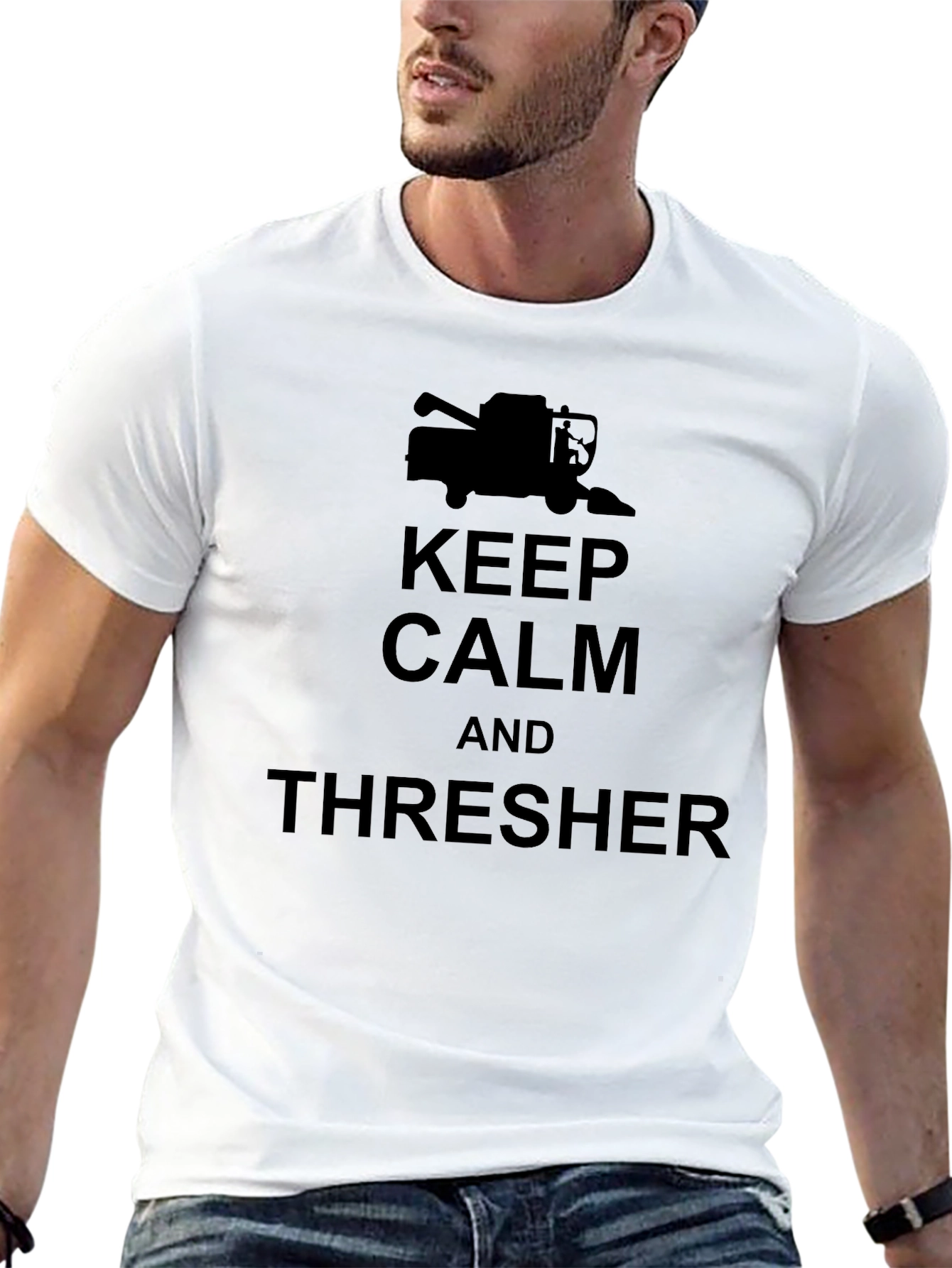 Keep Calm and Thresher Black T-Shirt