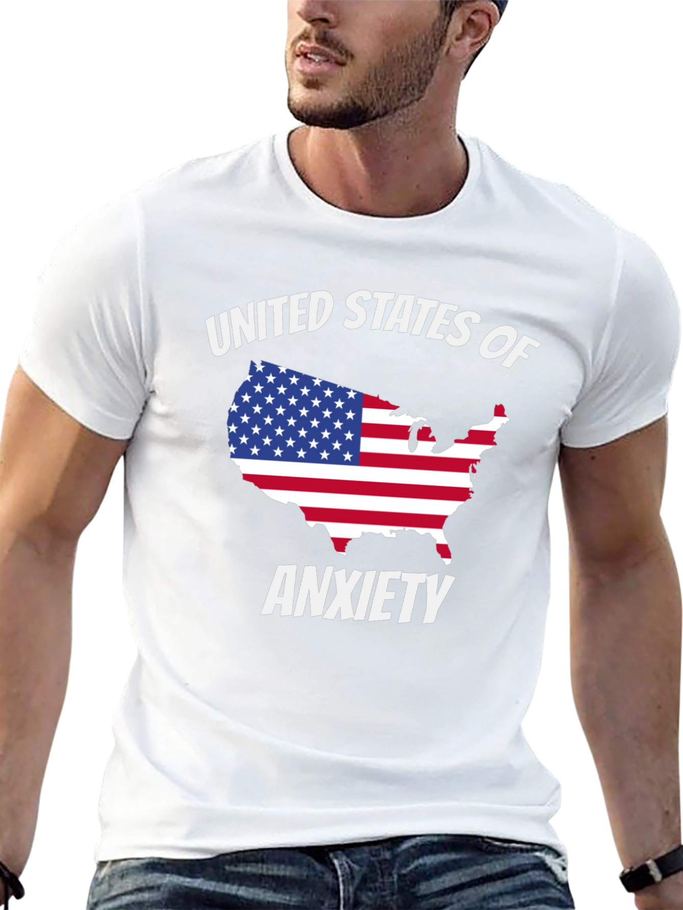 United States of Anxiety Graphic T-Shirt