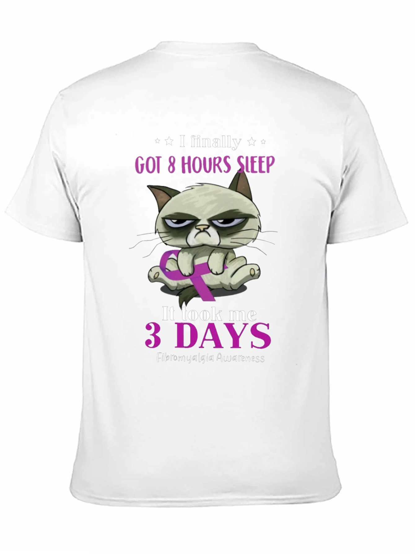 Fibromyalgia Awareness Grumpy Cat T-Shirt