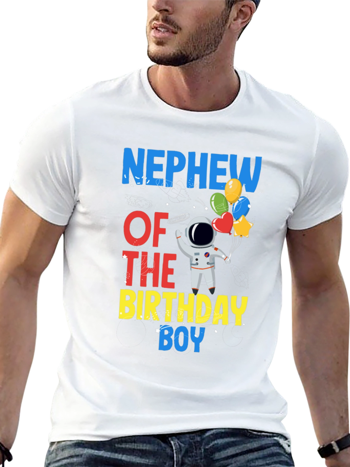Nephew of the Birthday Boy Astronaut T-Shirt