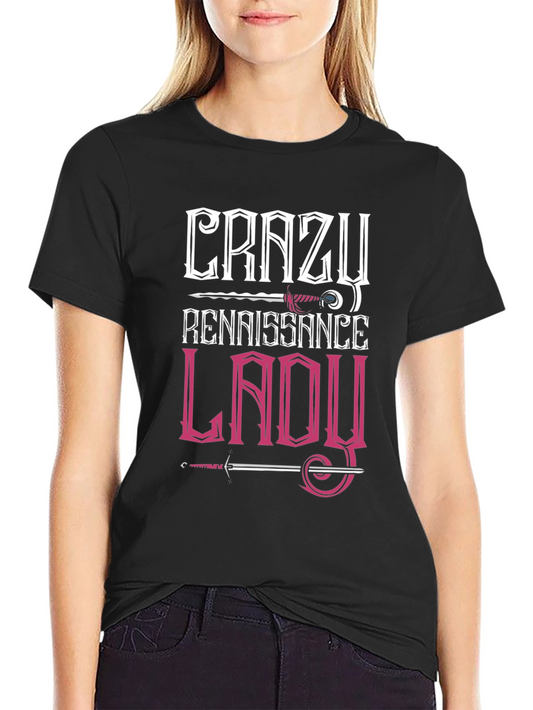 Crazy Renaissance Lady Graphic T-Shirt