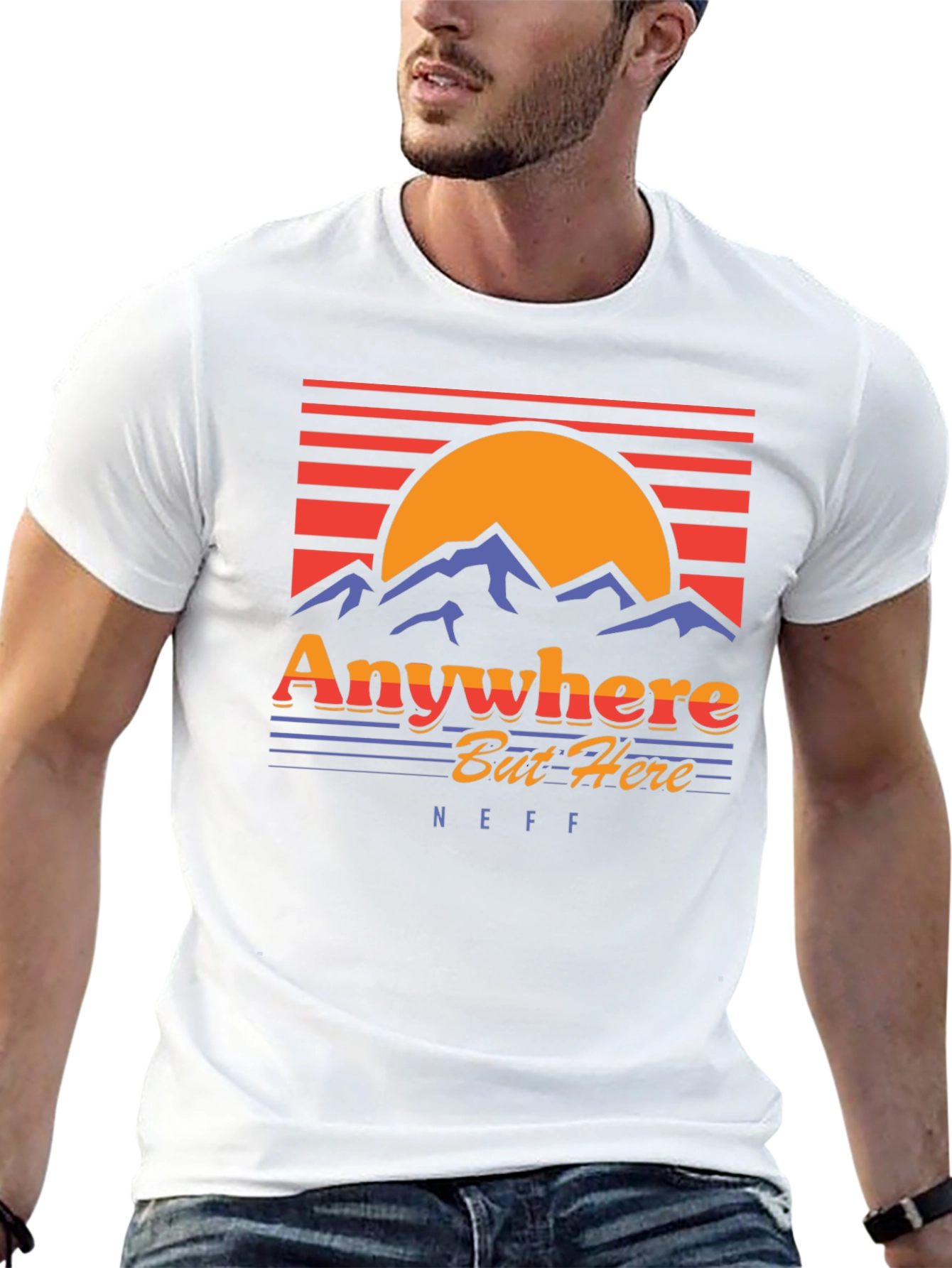 Retro Anywhere But Here Graphic Tee