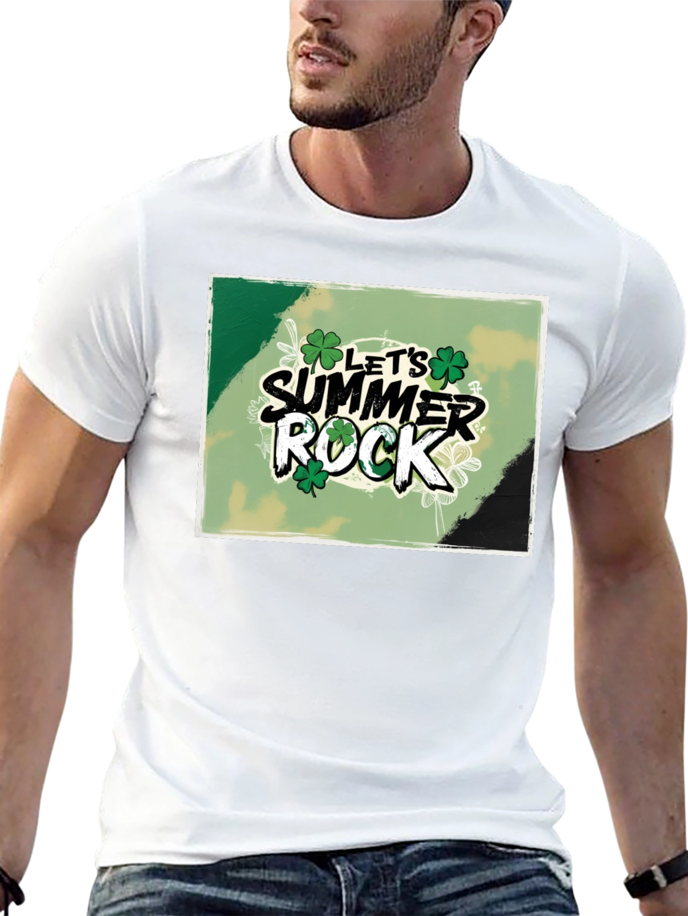 Lets Summer Rock Clover T-Shirt