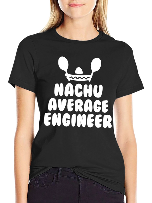Funny Nachu Average Engineer Graphic T-Shirt