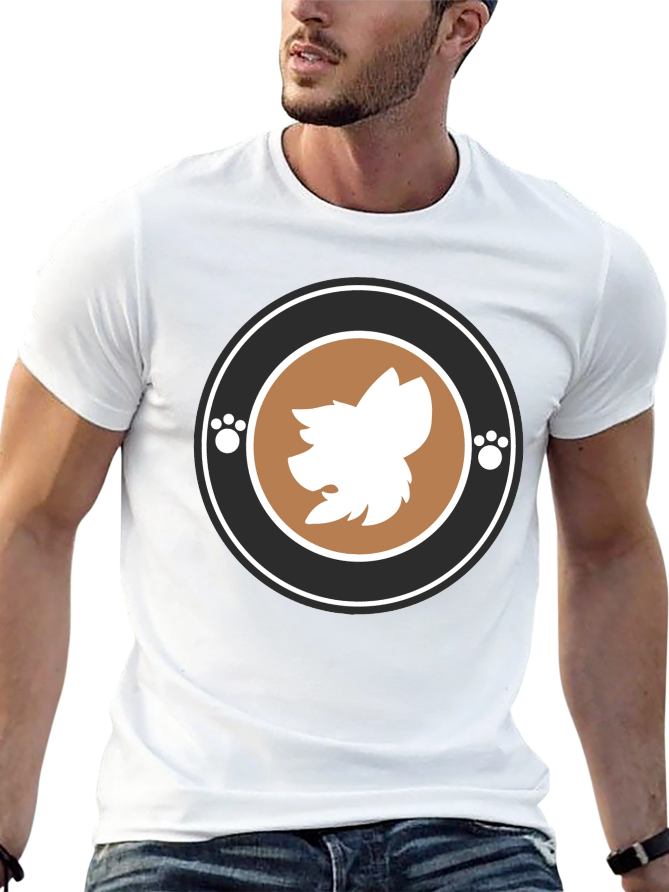 Trendy Graphic Tee with Animal Motif