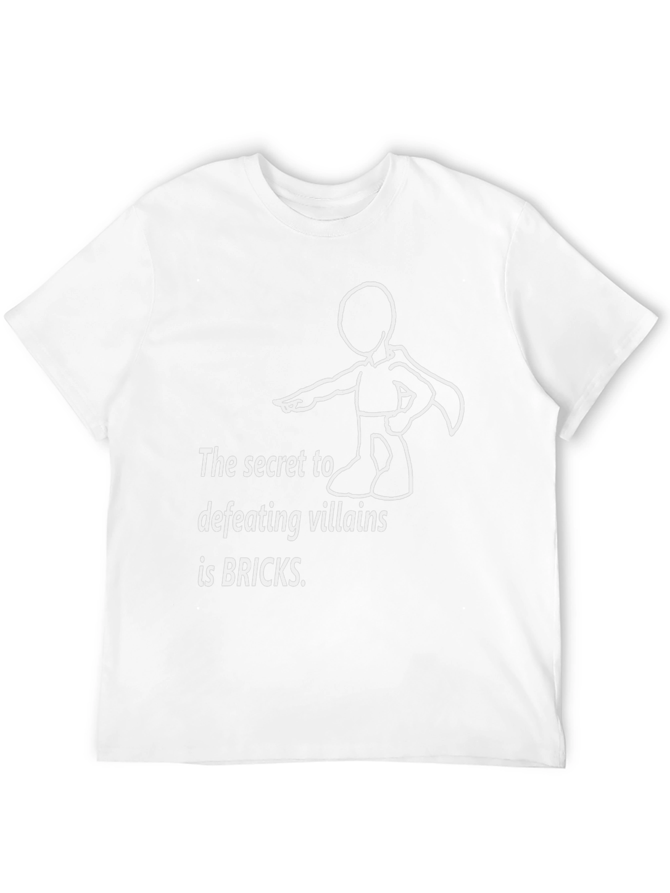 Secret to Defeating Villains Bricks T-Shirt