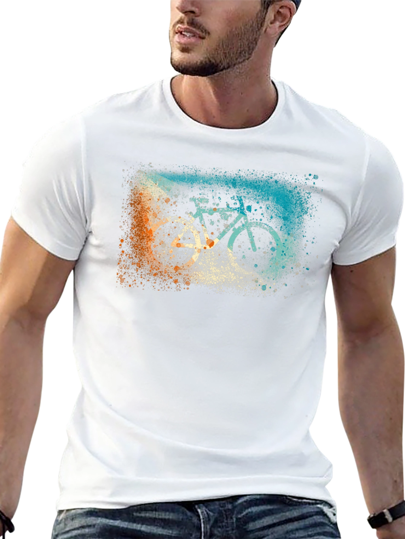 Bicycle Graphic Black T-Shirt