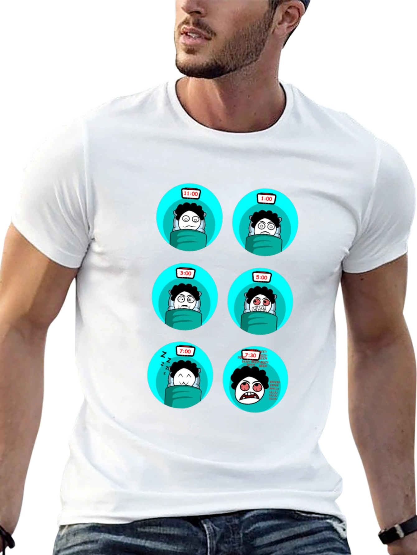 Sleepy Time T-Shirt - Funny Cartoon Design