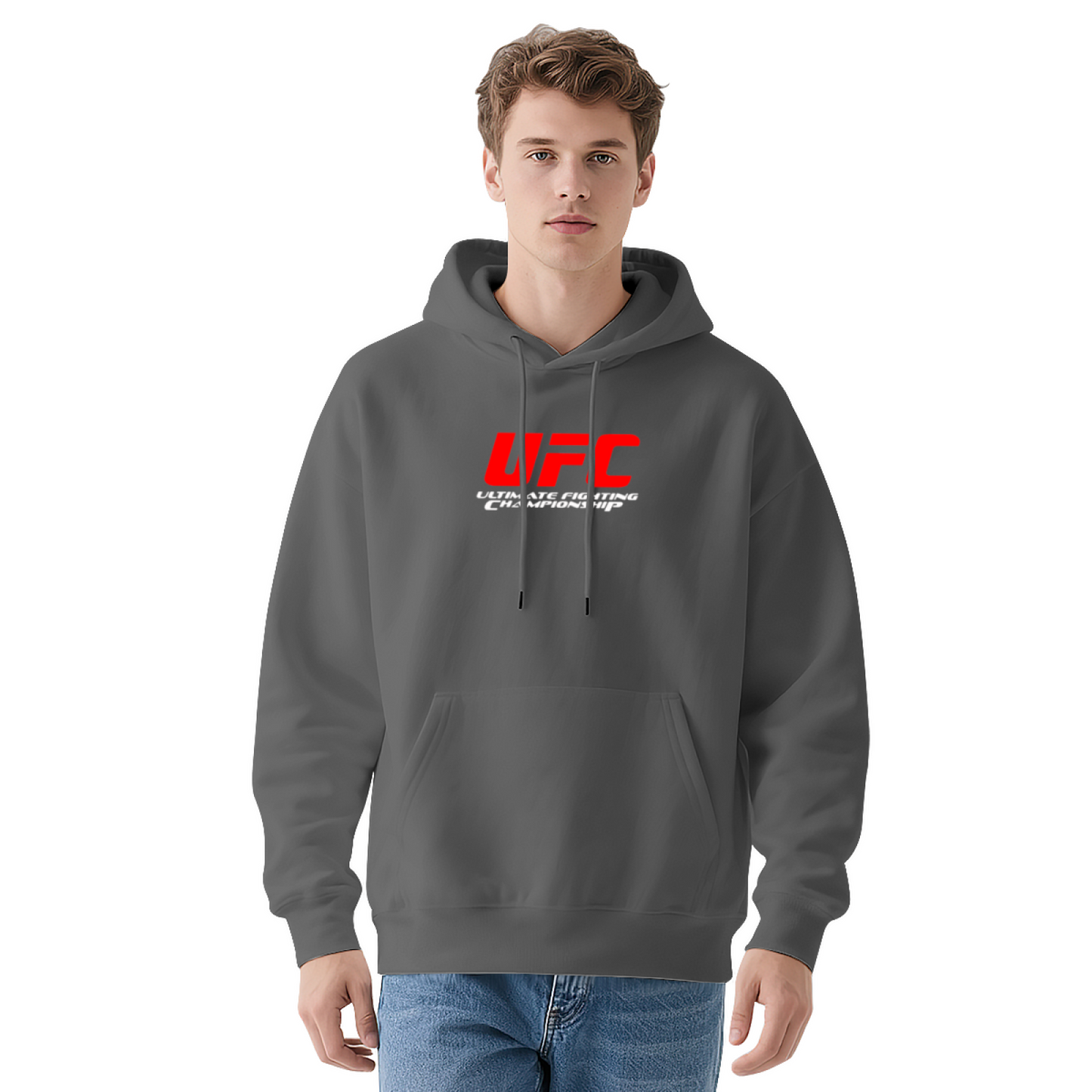 Classic UFC Ultimate Fighting Championship Logo Hoodie, Fight Fan Soft Comfort Sweatshirt