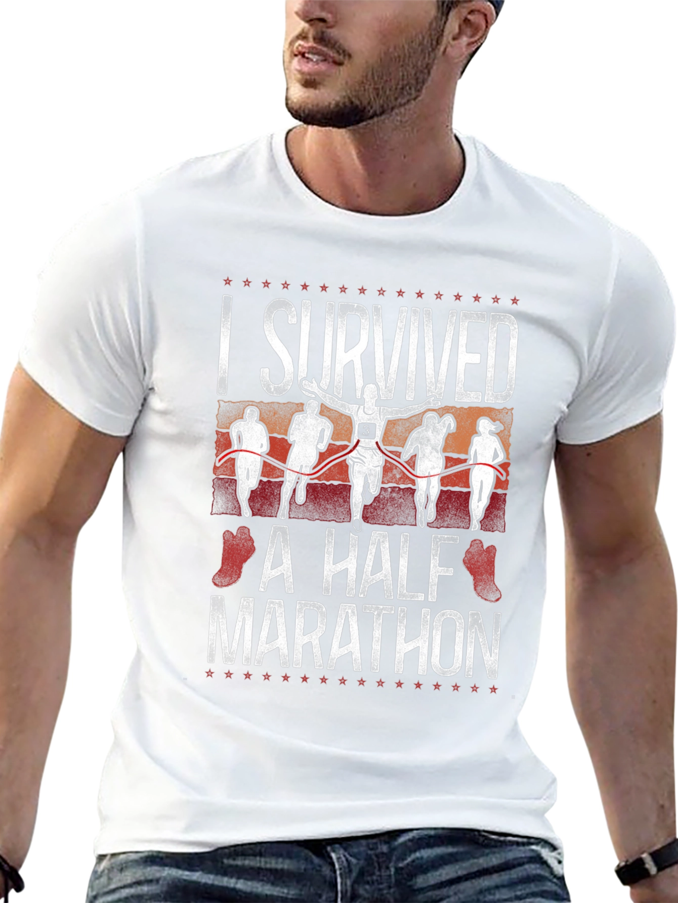 I Survived a Half Marathon Graphic Tee