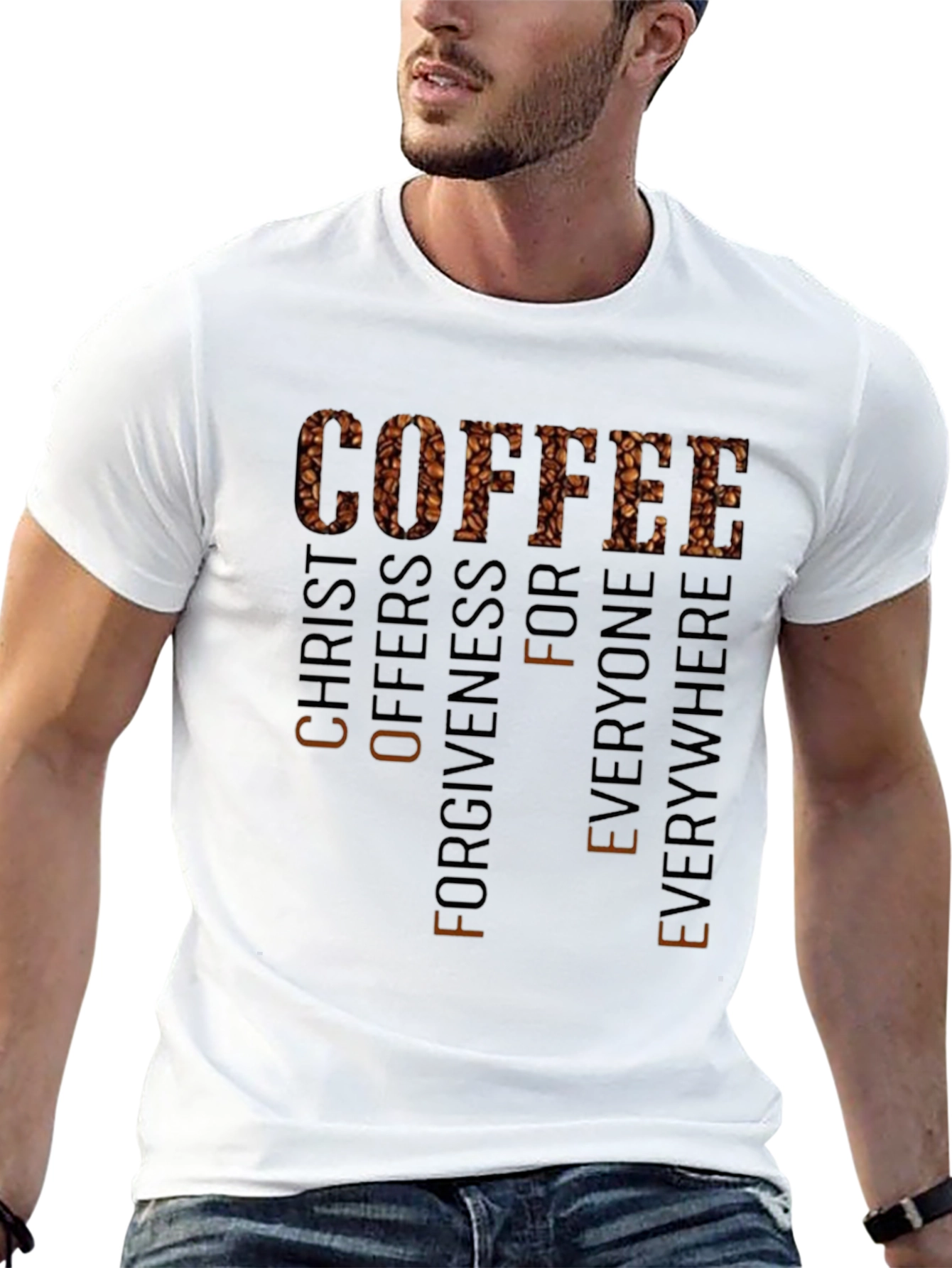 Coffee Christ Offers Forgiveness T-Shirt