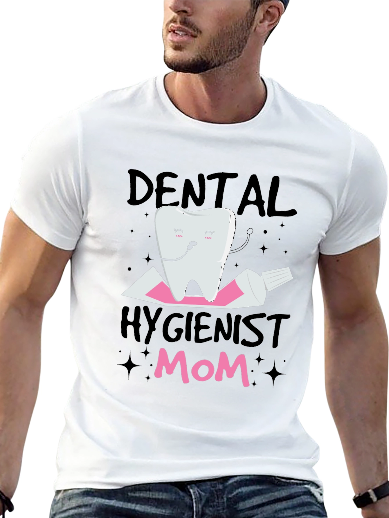 Dental Hygienist Mom T-Shirt - Cute Tooth Design