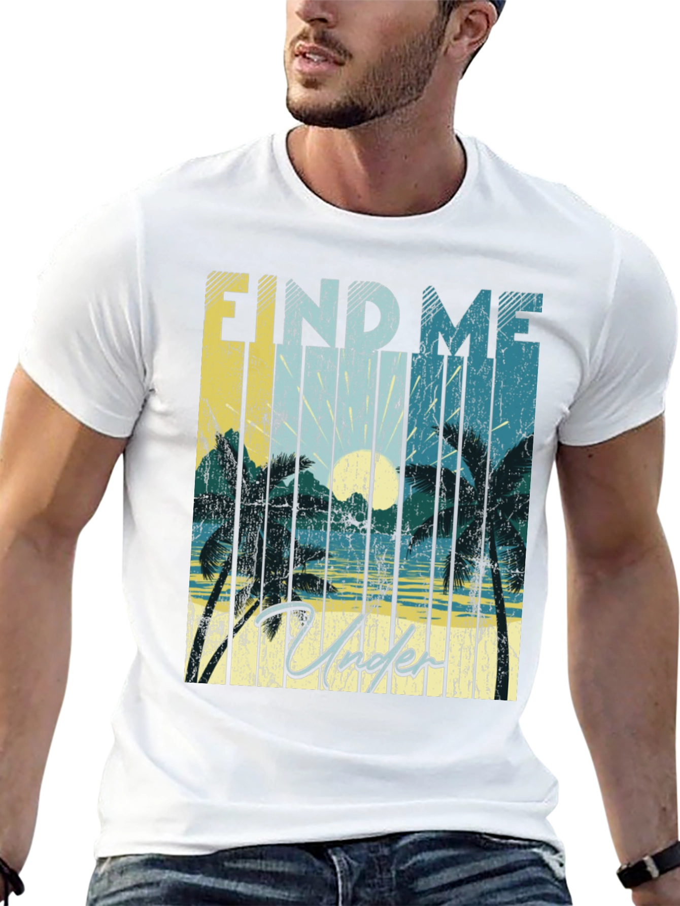 Find Me Under Palms Graphic T-Shirt