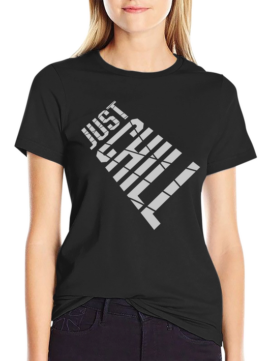 Just Chill Graphic Tee - Mens Black T-Shirt