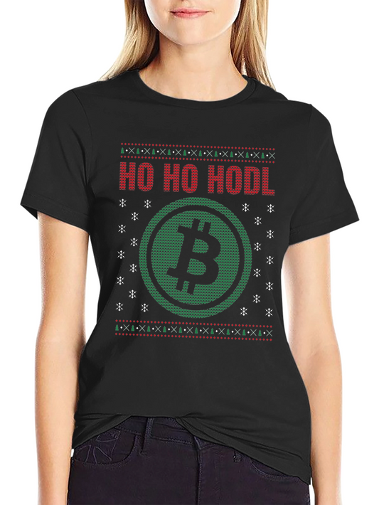 Ho Ho HODL Bitcoin Christmas Sweater T-Shirt