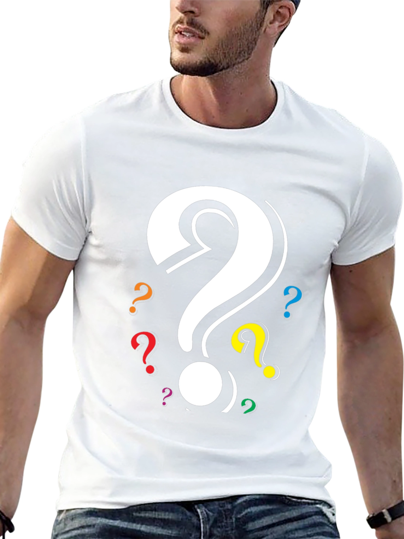 Question Mark Graphic T-Shirt - Mystery Design