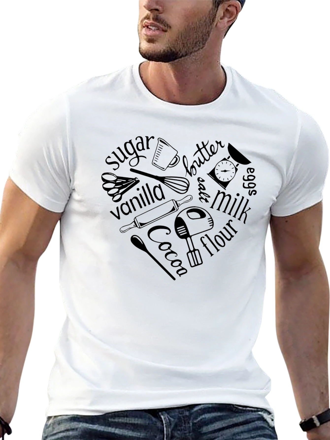 Baking Heart T-Shirt - For Baking Lovers