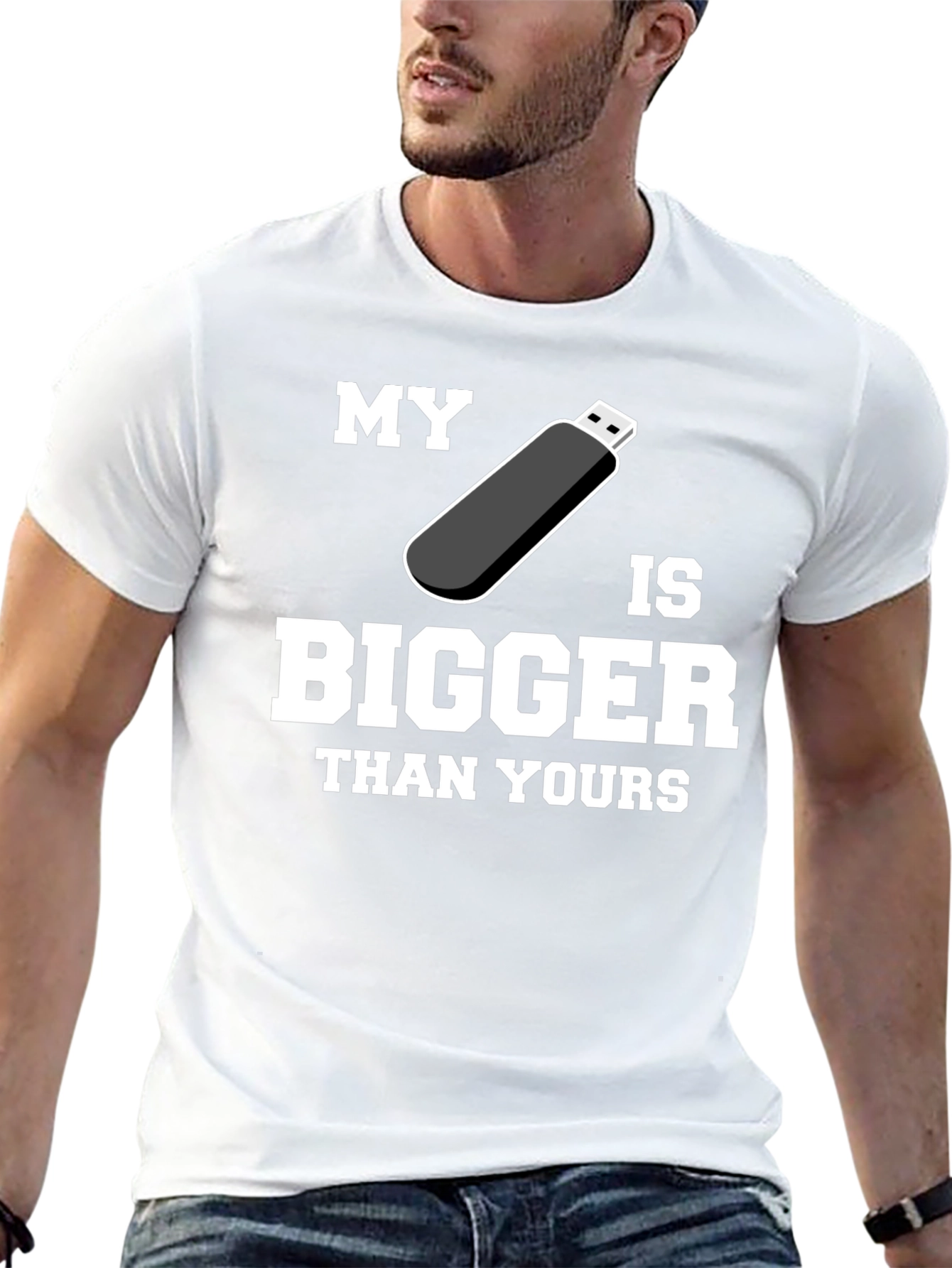 My USB is Bigger Than Yours - Funny T-Shirt